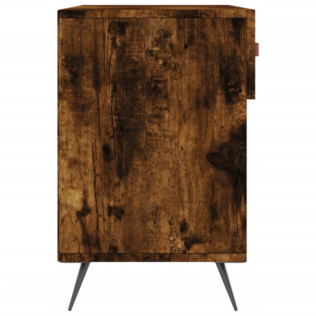 Shoe Bench Smoked Oak 102x35x55 cm Engineered Wood