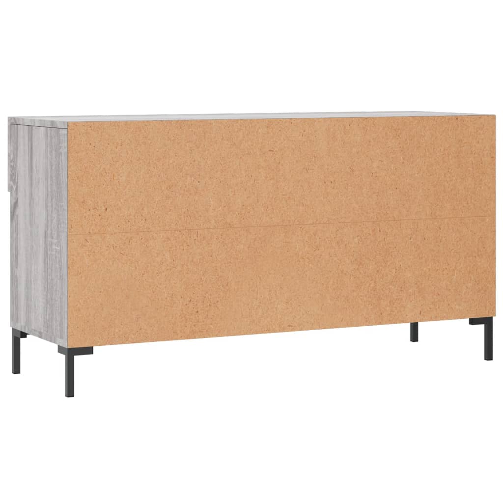 Shoe Bench Grey Sonoma 102x35x55 cm Engineered Wood