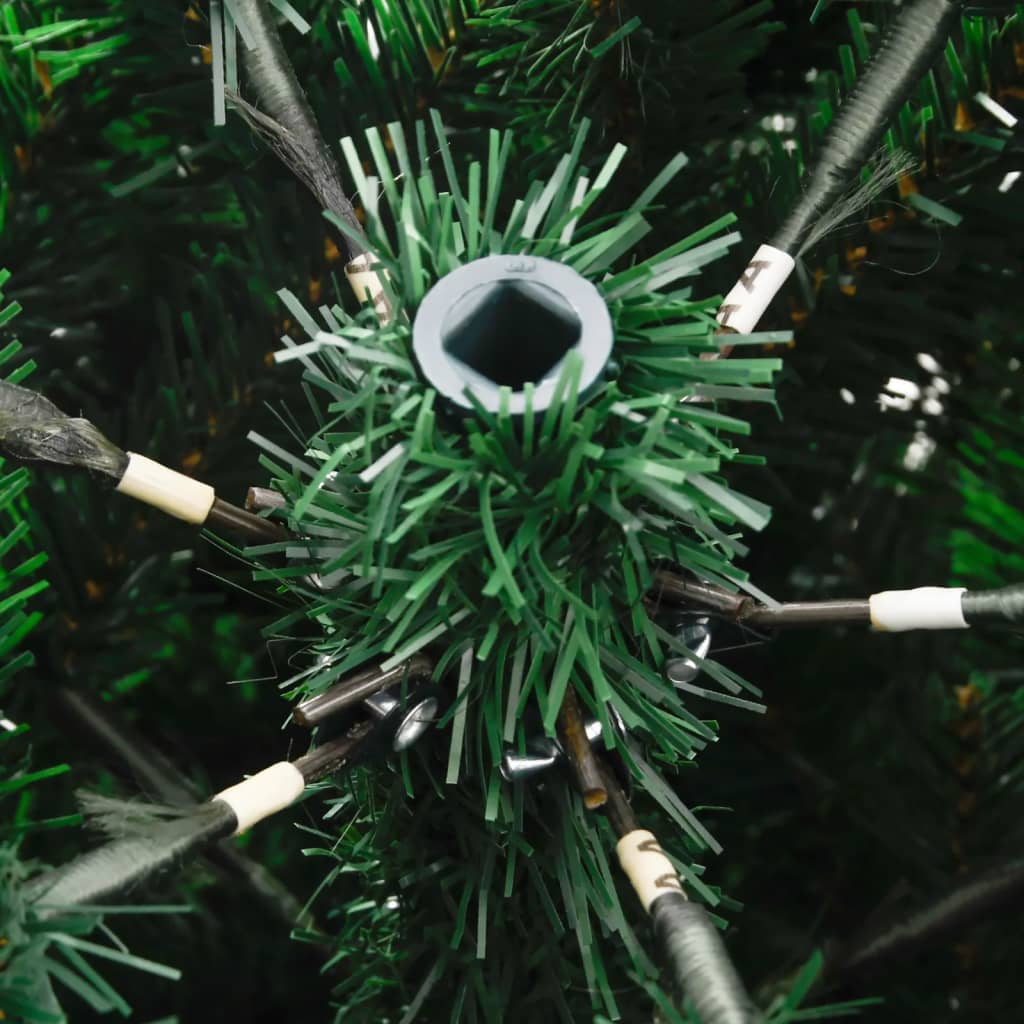 Artificial Hinged Christmas Tree Green with red berries