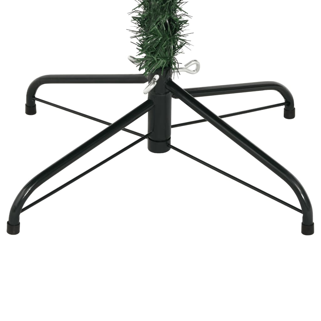 Artificial Hinged Christmas Tree Green and white PVC, metal Large