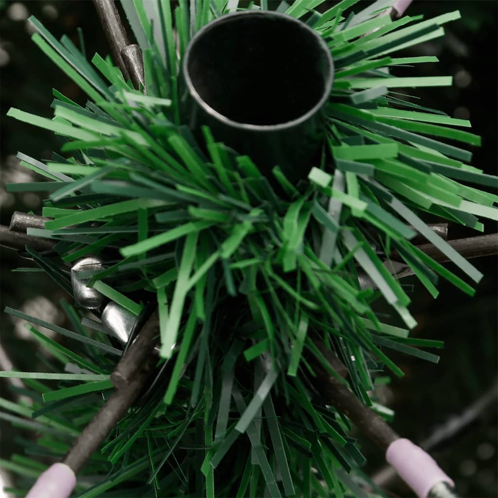 Artificial Hinged Christmas Tree Green PVC, metal 82.7 in
