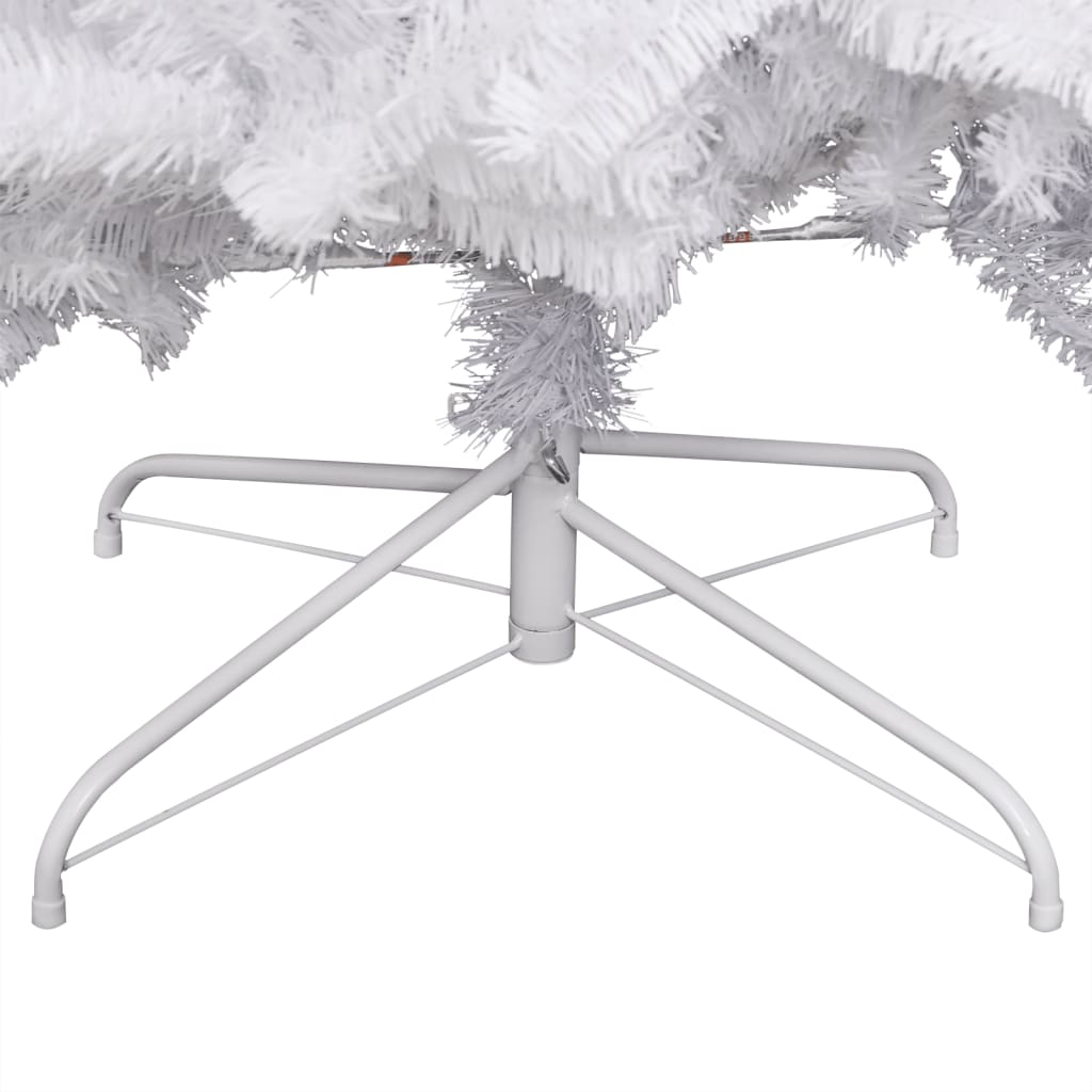 Artificial Hinged Christmas Tree White PVC 70.9 in