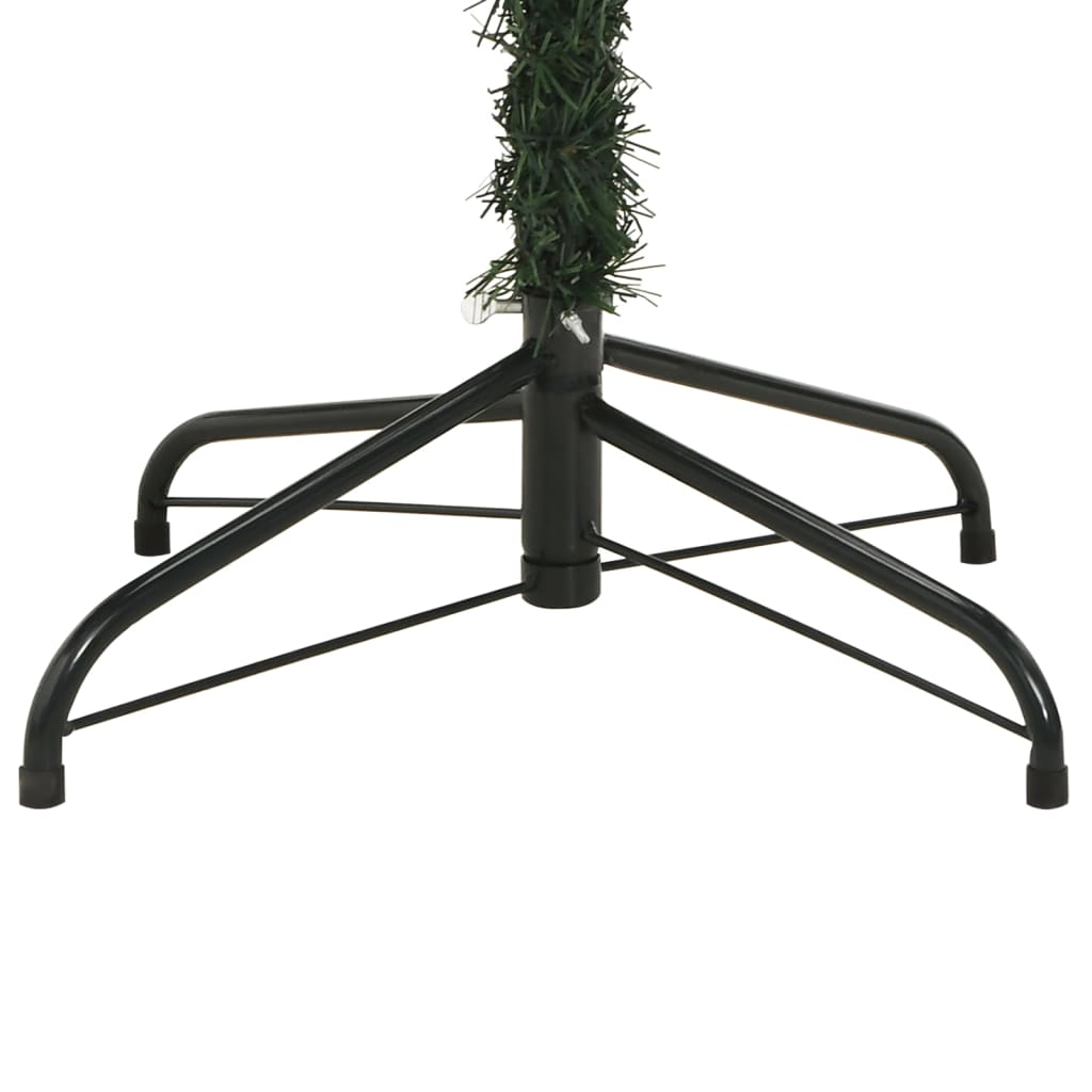Artificial Hinged Christmas Tree Green PVC 94.5 in
