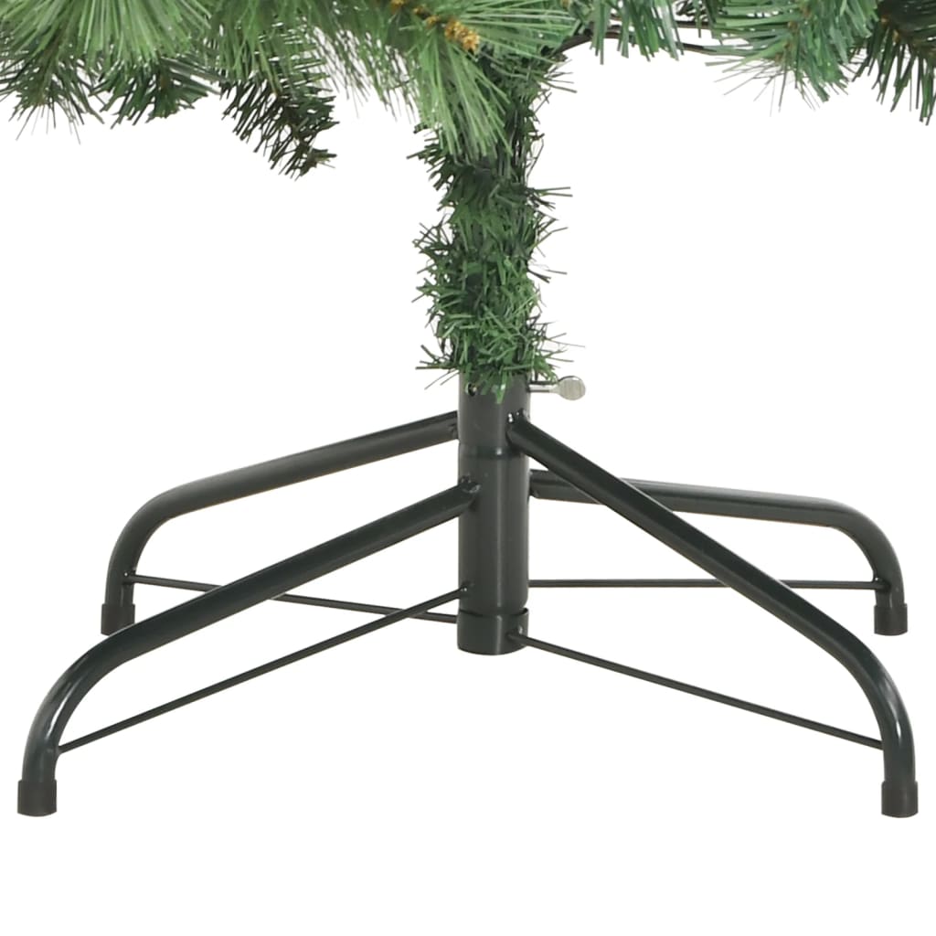 Artificial Hinged Christmas Tree Green PVC, Metal Large