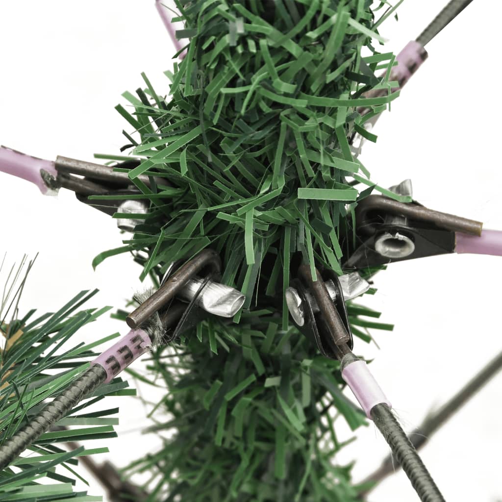 Artificial Hinged Christmas Tree Green PVC, Metal Large