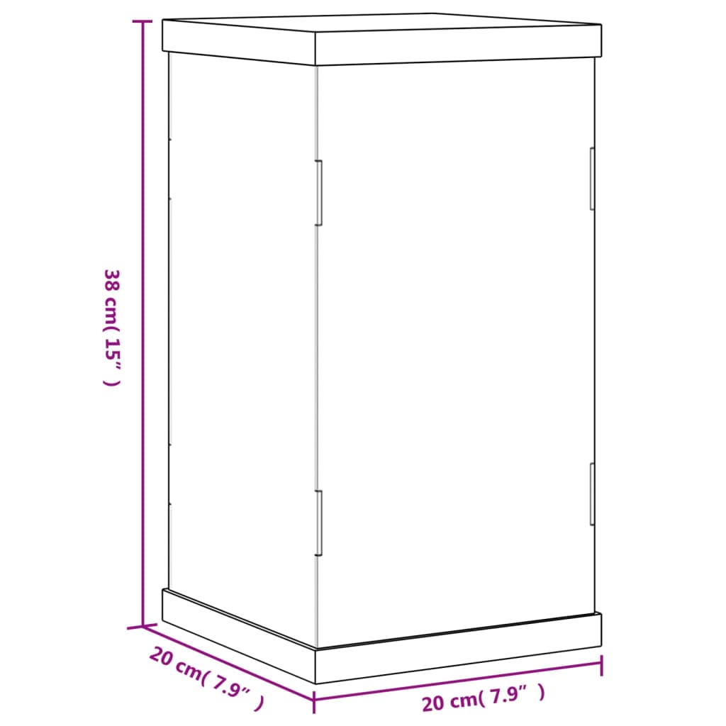 Display Box Transparent 20x20x38 cm Acrylic