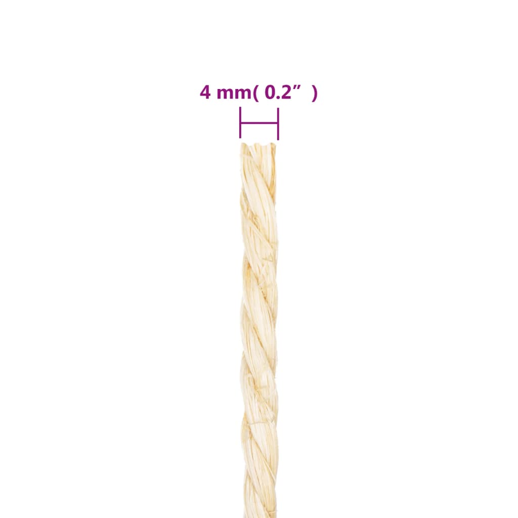 Rope 100% Sisal 4 mm 250 m