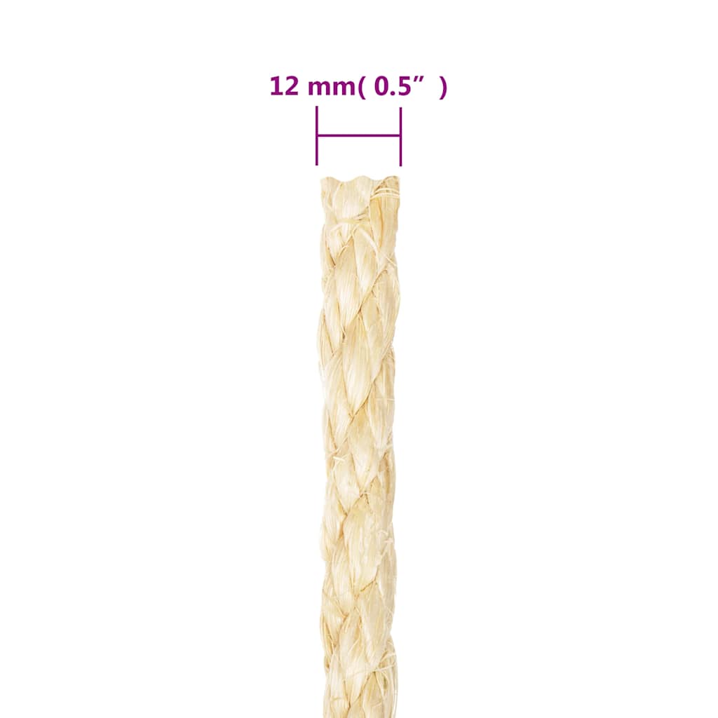 Rope 100% Sisal 12 mm 25 m