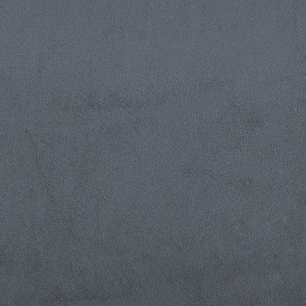 Daybed with Mattress Dark Grey 90x190 cm Velvet