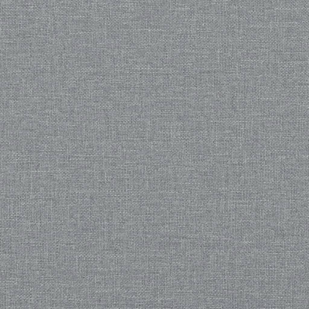 Daybed with Trundle&Drawers without Mattress Light Grey 90x190 cm Single