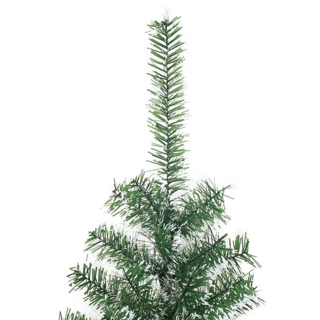 Artificial Christmas Tree Green and white PET, metal 47.2 in