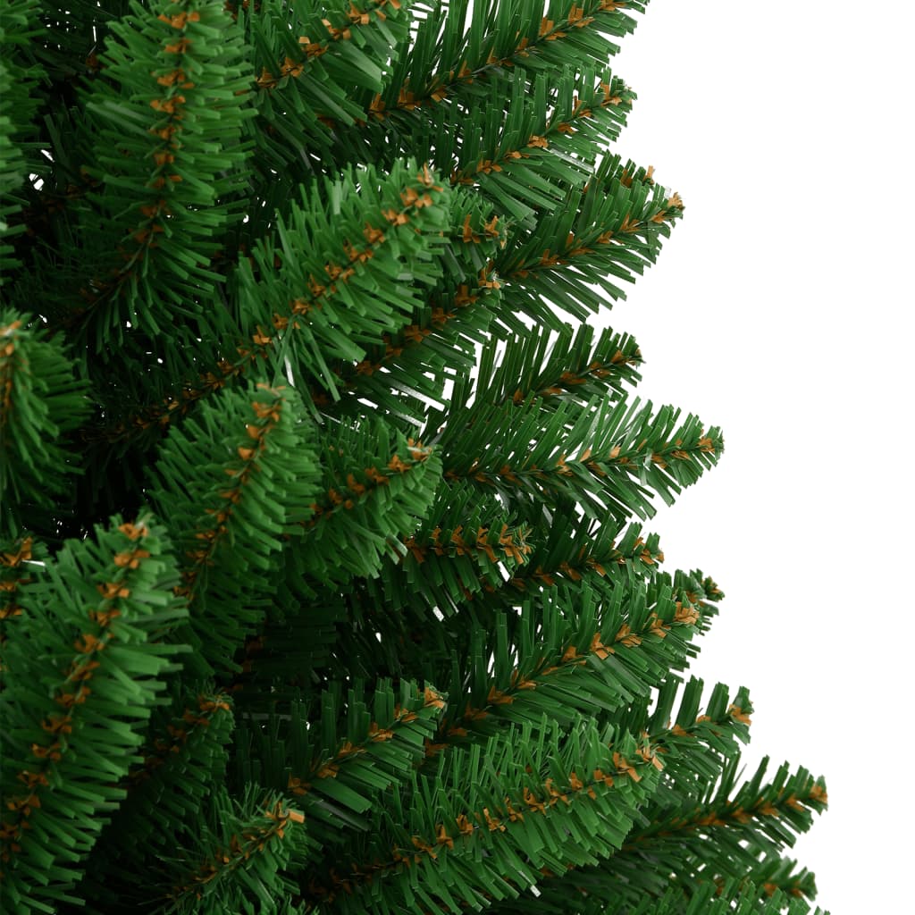 Artificial Hinged Christmas Tree Green PVC, Metal Foldable