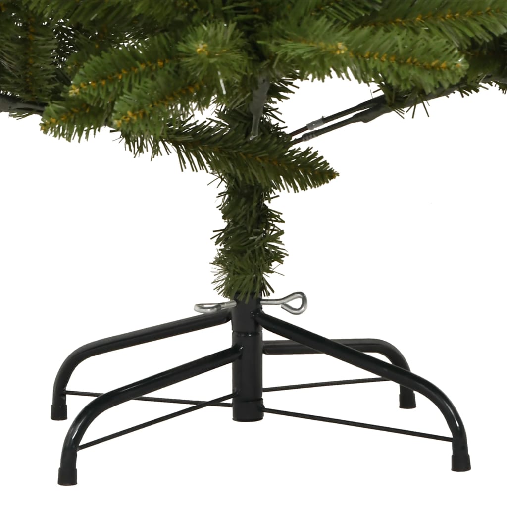 Artificial Hinged Christmas Tree Green PVC (polyvinylchloride), Metal
