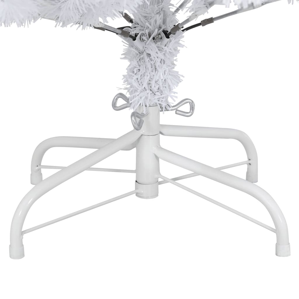 Artificial Hinged Christmas Tree White PVC, metal Medium