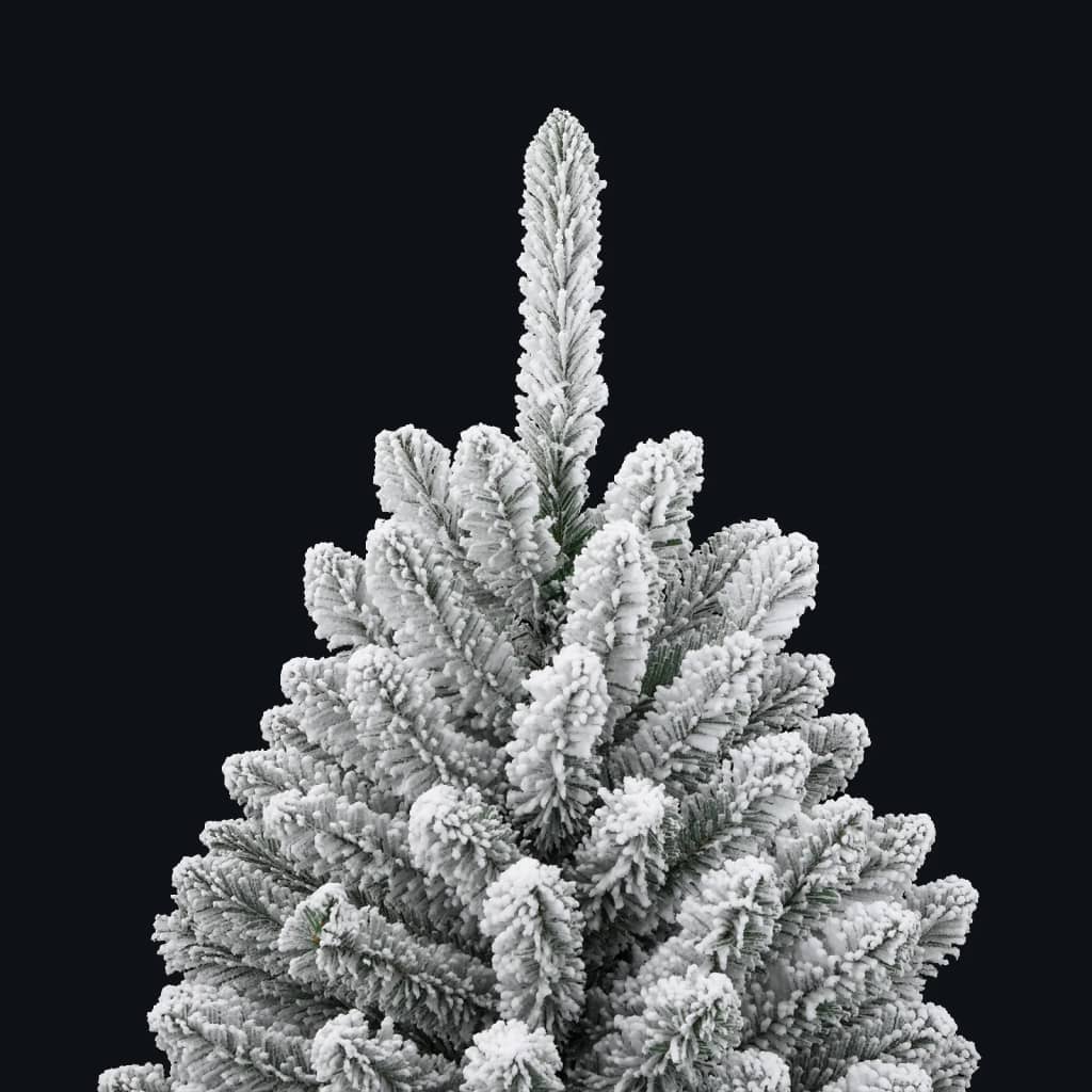 Artificial Hinged Christmas Tree Green and white PVC, metal Medium