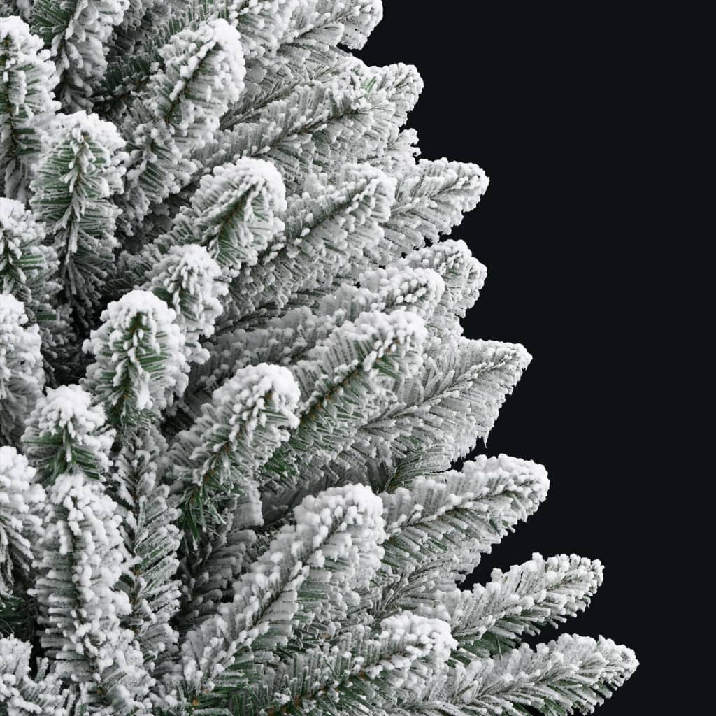 Artificial Hinged Christmas Tree Green and white PVC, metal Medium