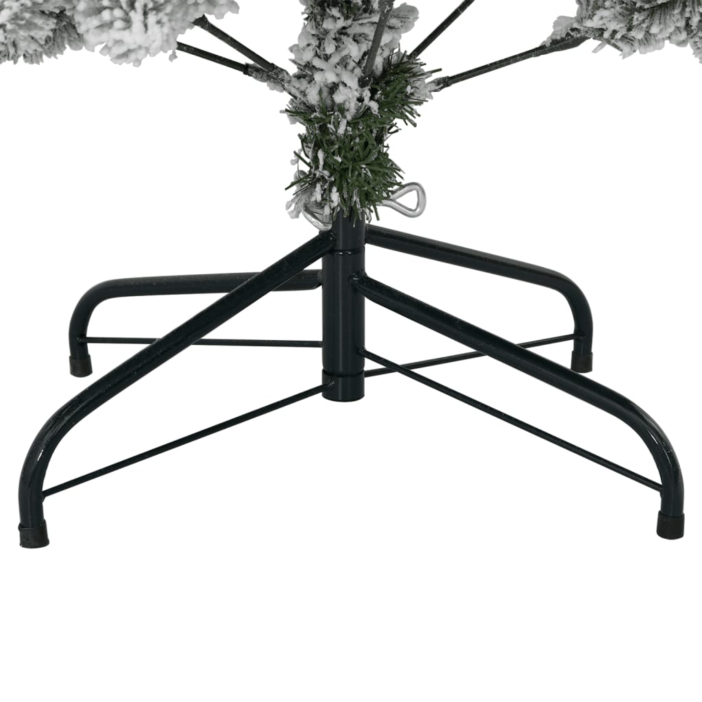 Artificial Hinged Christmas Tree Green and white PVC, metal Medium