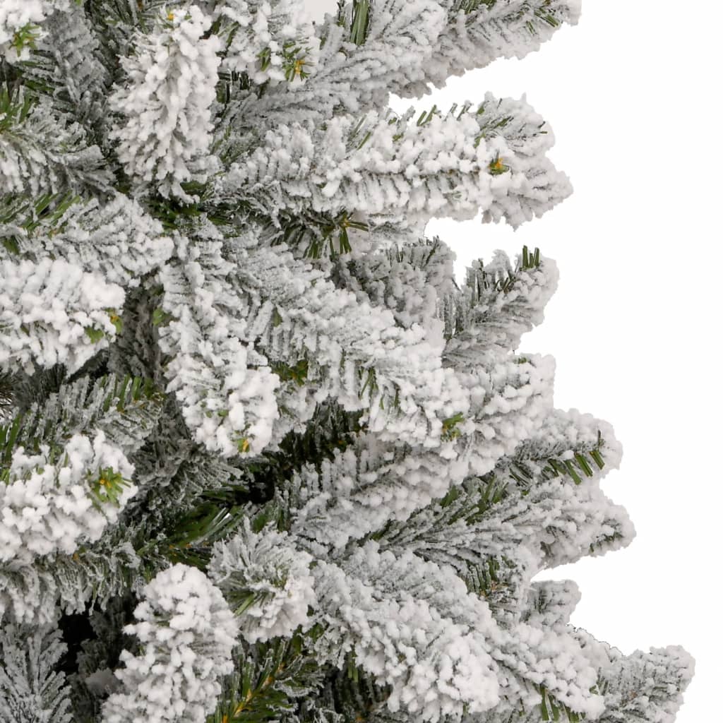 Artificial Hinged Christmas Tree Green and white PVC, metal Large