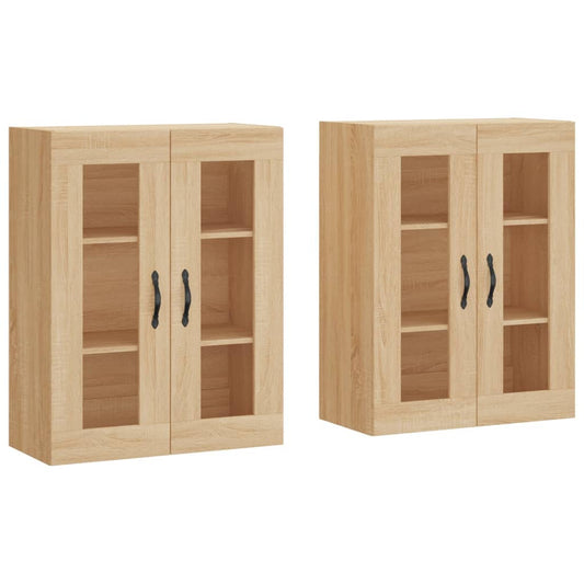 Wall Mounted Cabinets 2 pcs Sonoma Oak Engineered Wood