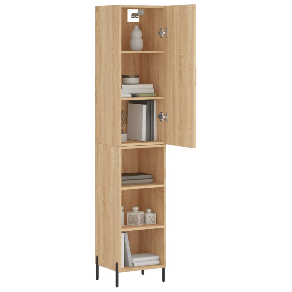 Highboard Sonoma Oak 34,5x34x180 cm Engineered Wood