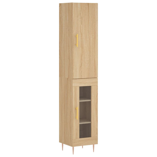 Highboard Sonoma Oak 34.5x34x180 cm Engineered Wood