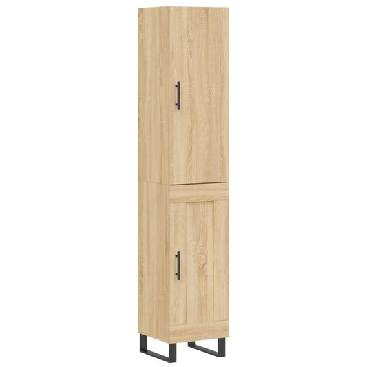 Highboard Sonoma Oak 34.5x34x180 cm Engineered Wood