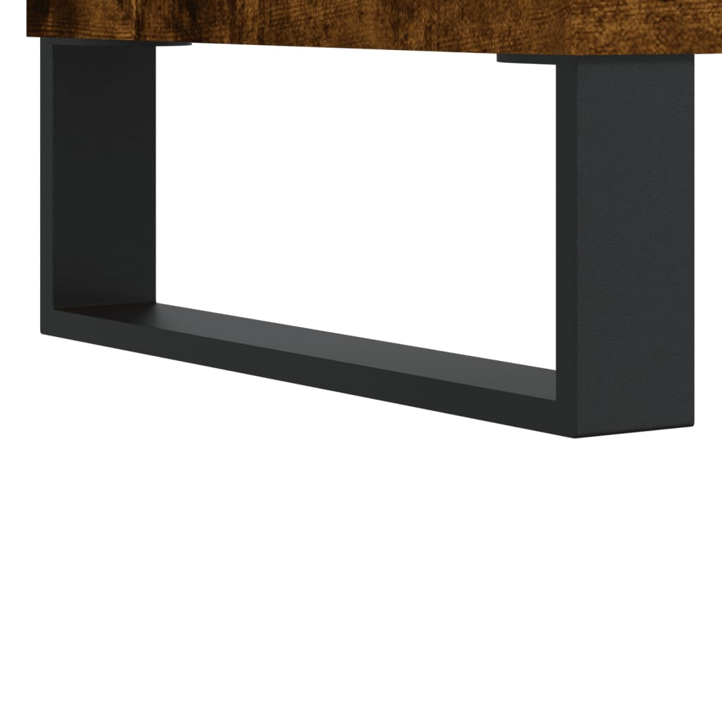 Highboard Smoked Oak 69,5x34x180 cm Engineered Wood