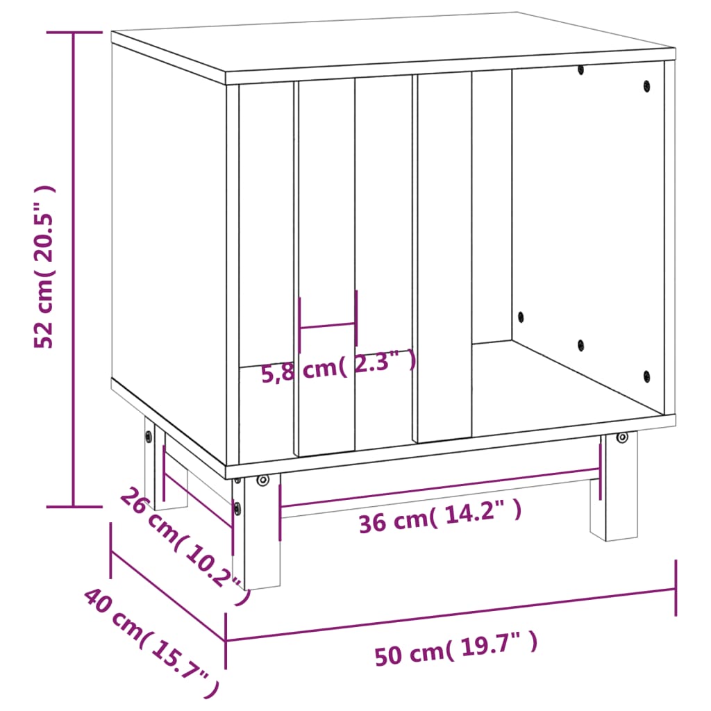 Dog House Natural Solid pine wood 19.7x15.7x20.5 in Simplistic