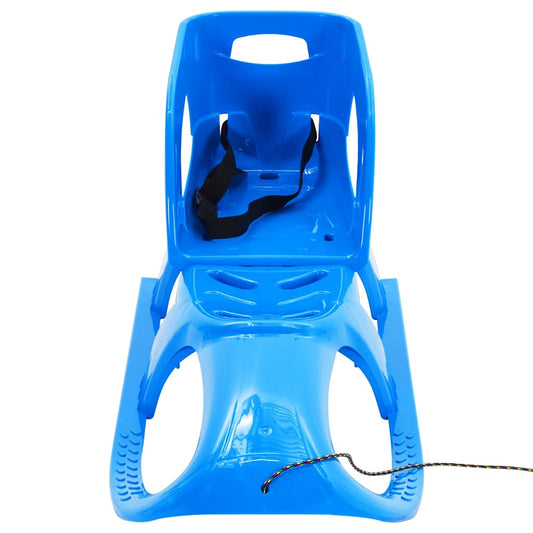 93721 vidaXL Sledge with Seat Blue 102,5x40x23 cm Polypropylene