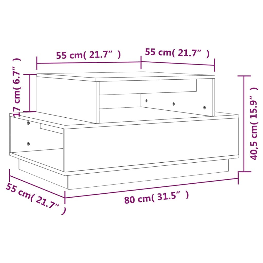 Coffee Table | Natural Pine | Solid Pine Wood | Medium | Coffee Table