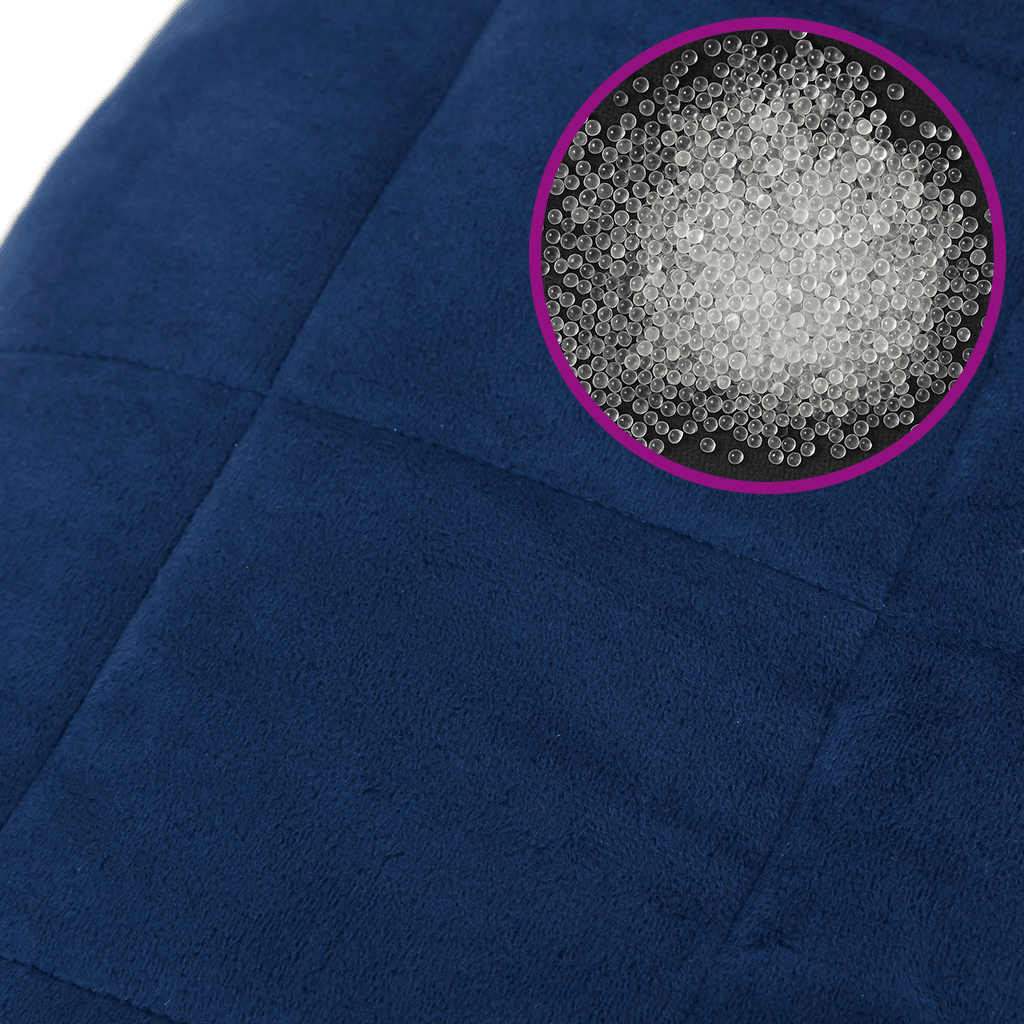 Weighted Blanket Blue 138x200 cm Single 10 kg Fabric