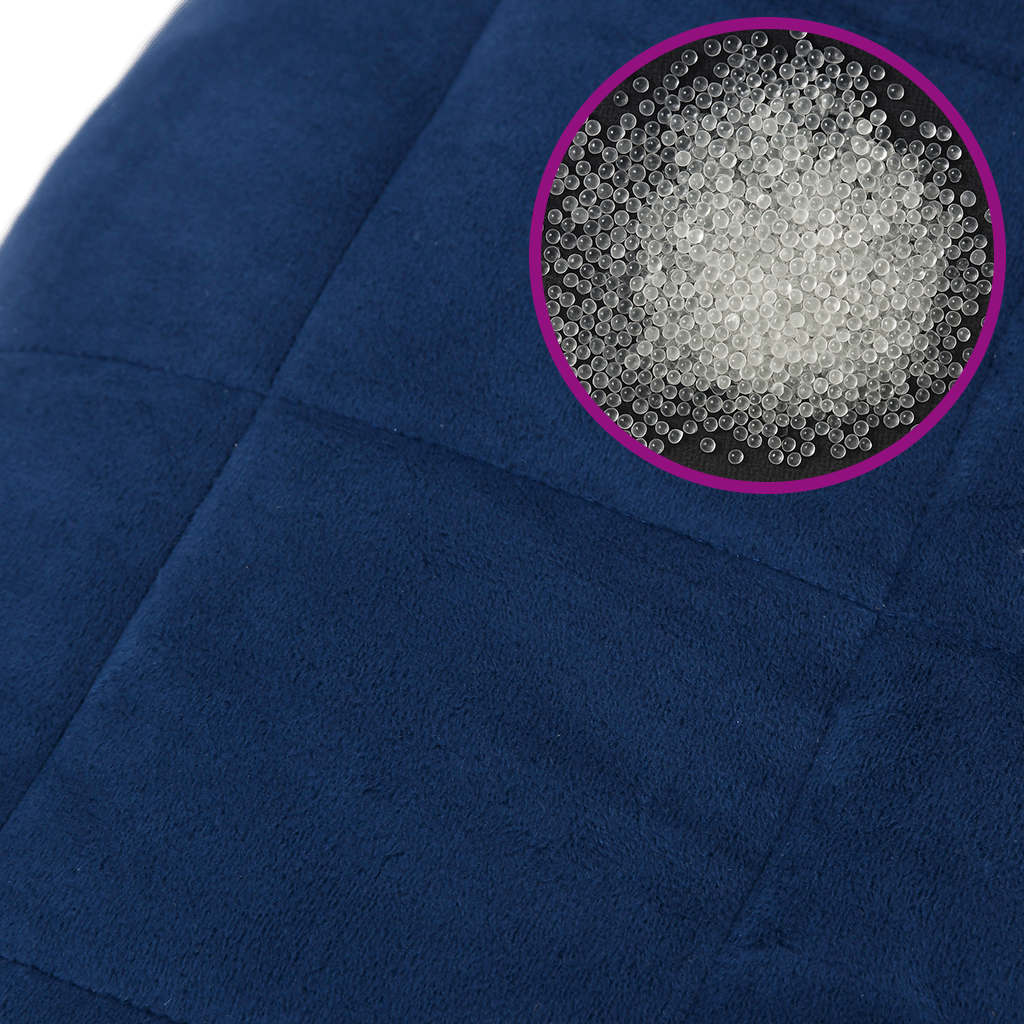 Weighted Blanket Blue 200x200 cm 9 kg Fabric