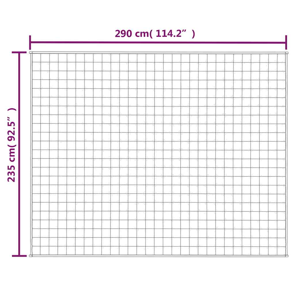Weighted Blanket Light Cream 235x290 cm 11 kg Fabric