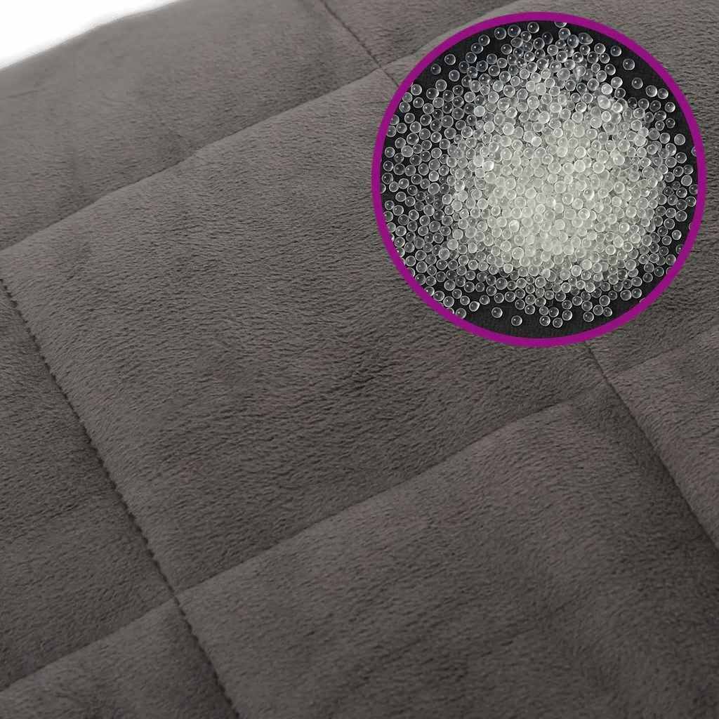 Weighted Blanket with Cover Grey 150x200 cm 11 kg Fabric