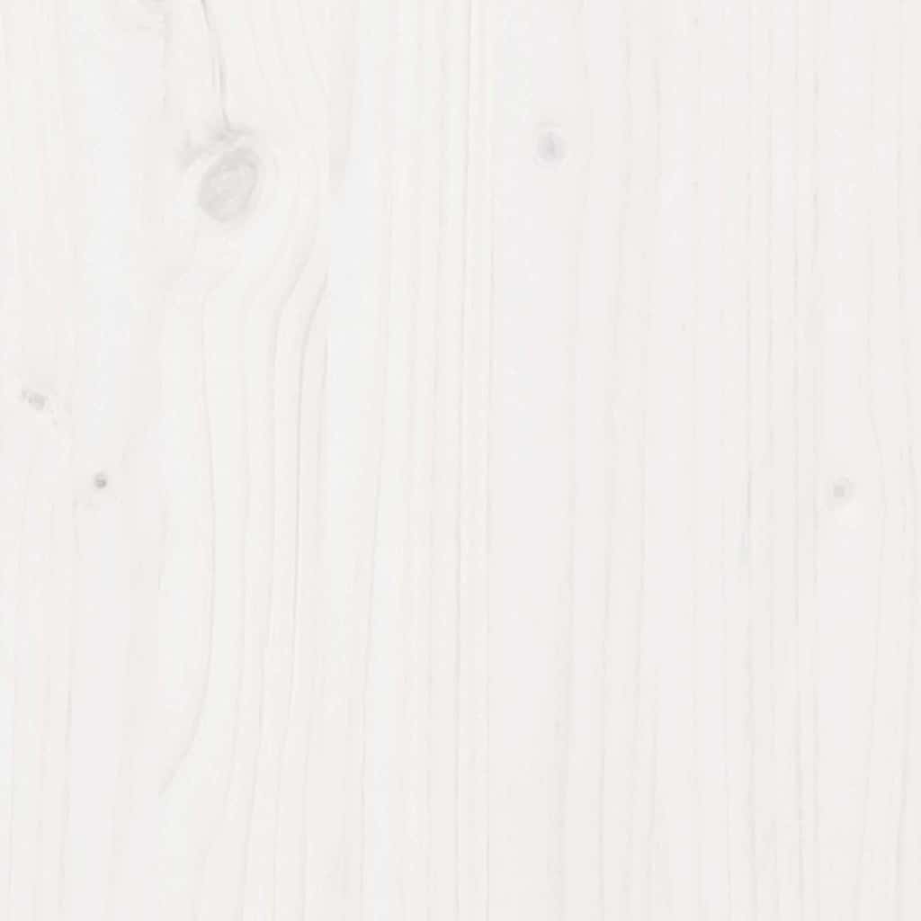 Storage Box White 80x40x45.5 cm Solid Wood Pine