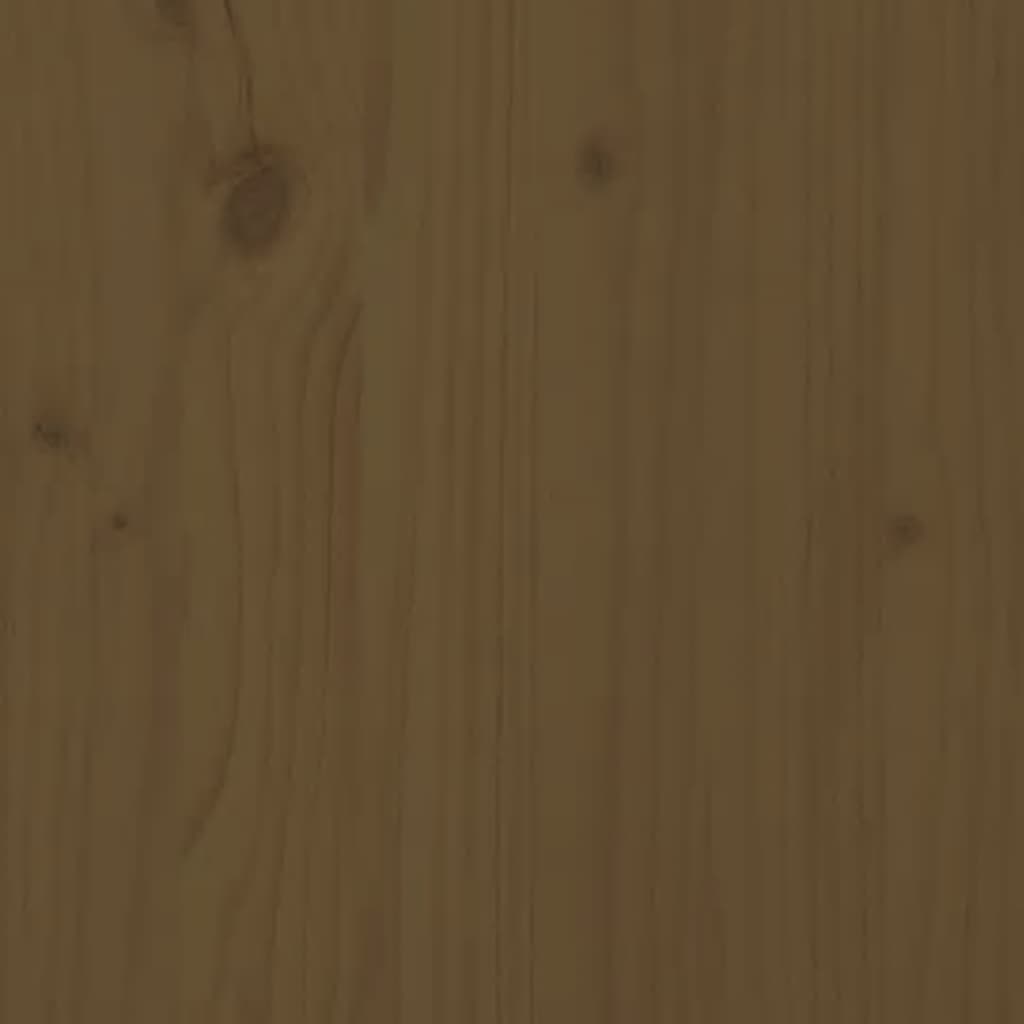 Laundry Box Honey Brown 44x44x66 cm Solid Wood Pine