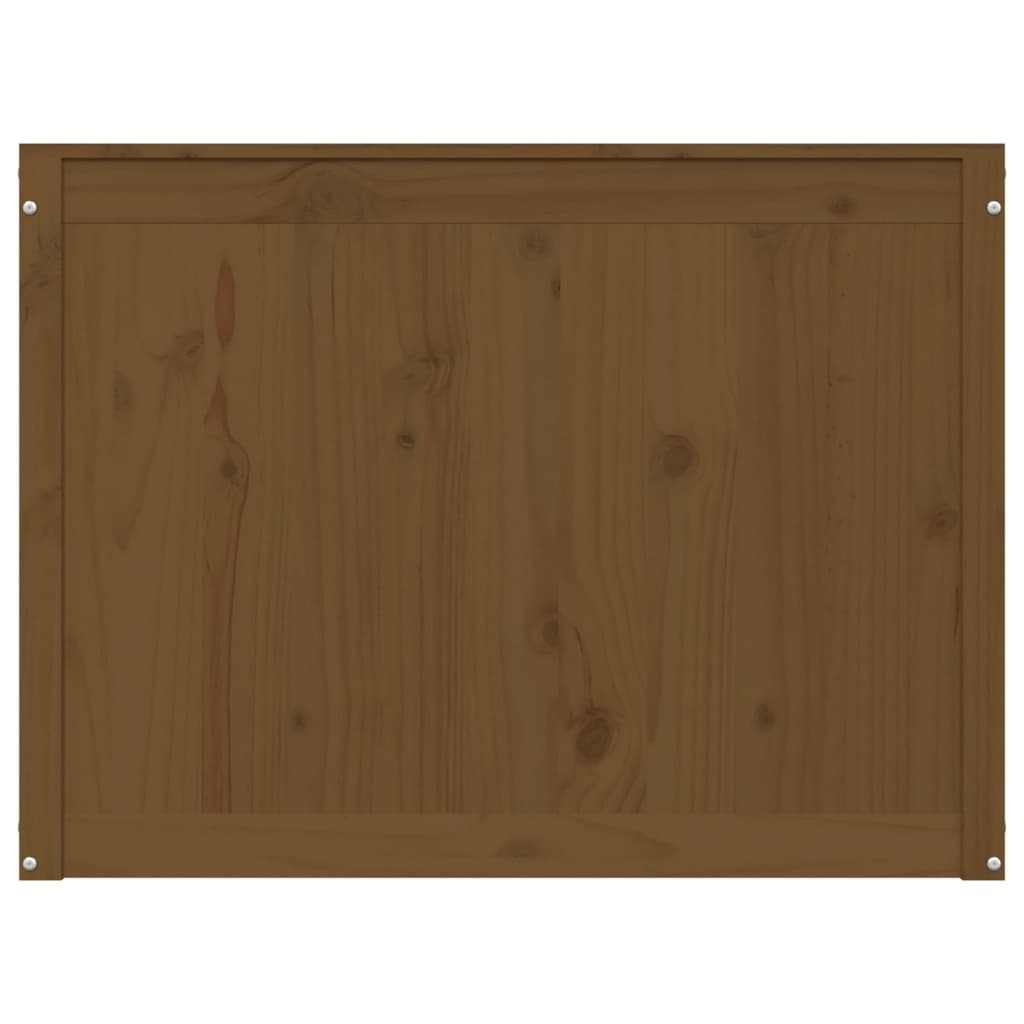 Laundry Box Honey Brown 88.5x44x66 cm Solid Wood Pine