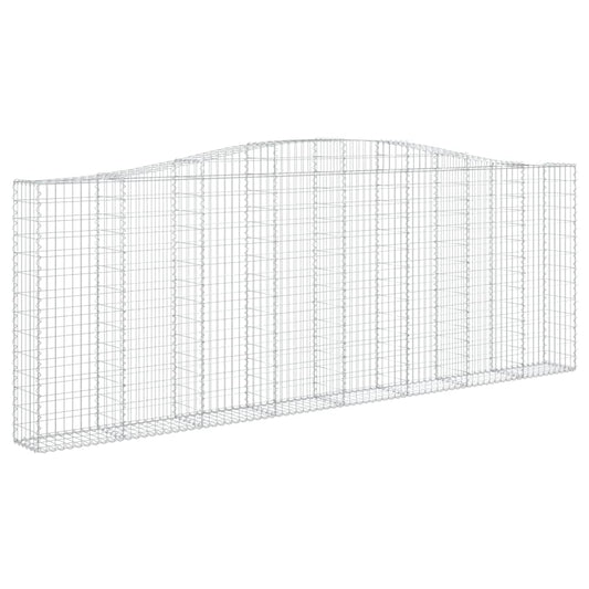 Arched Gabion Basket 400x30x140/160 cm Galvanised Iron