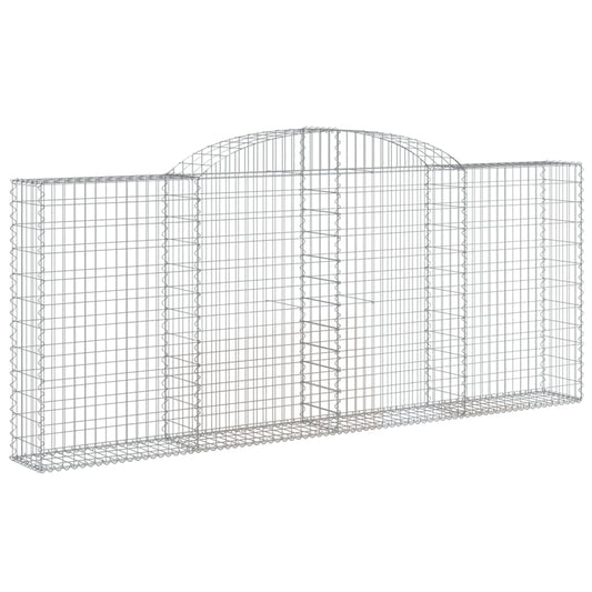 Arched Gabion Basket 300x30x120/140 cm Galvanised Iron