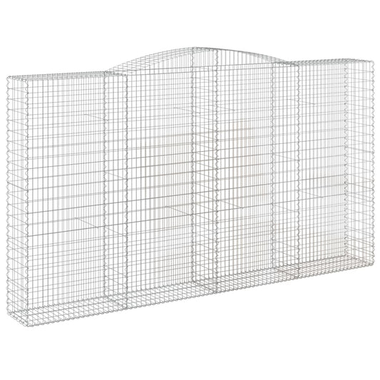 Arched Gabion Basket 400x50x220/240 cm Galvanised Iron