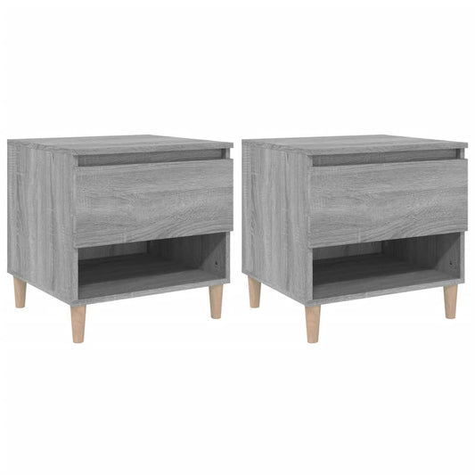 Bedside Tables 2 pcs Grey Sonoma 50x46x50 Engineered Wood