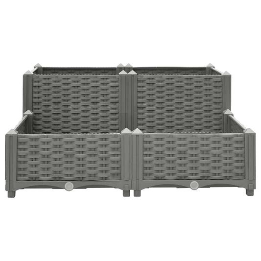Raised Bed 80x80x38 cm Polypropylene