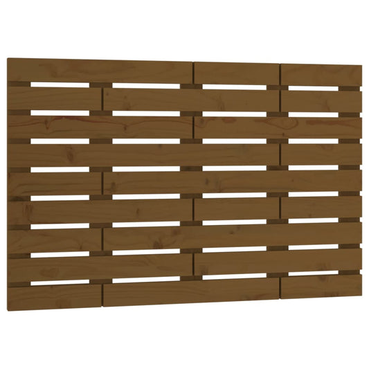 Wall Headboard Honey Brown 106x3x63 cm Solid Wood Pine