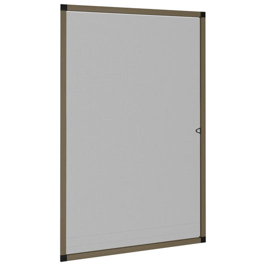 Insect Screen for Windows Brown 90x120 cm