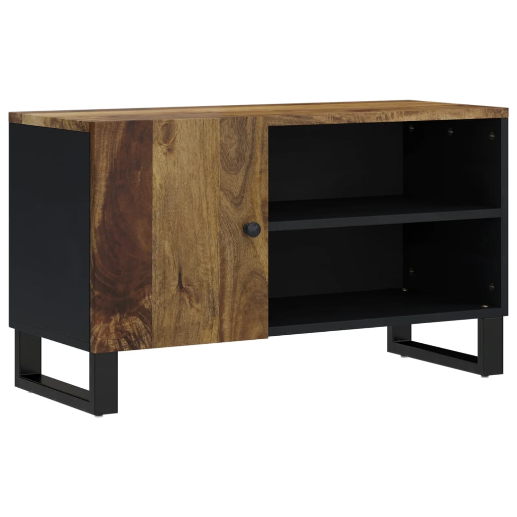 TV Cabinet 80x33x46 cm Solid Wood Mango&Engineered Wood