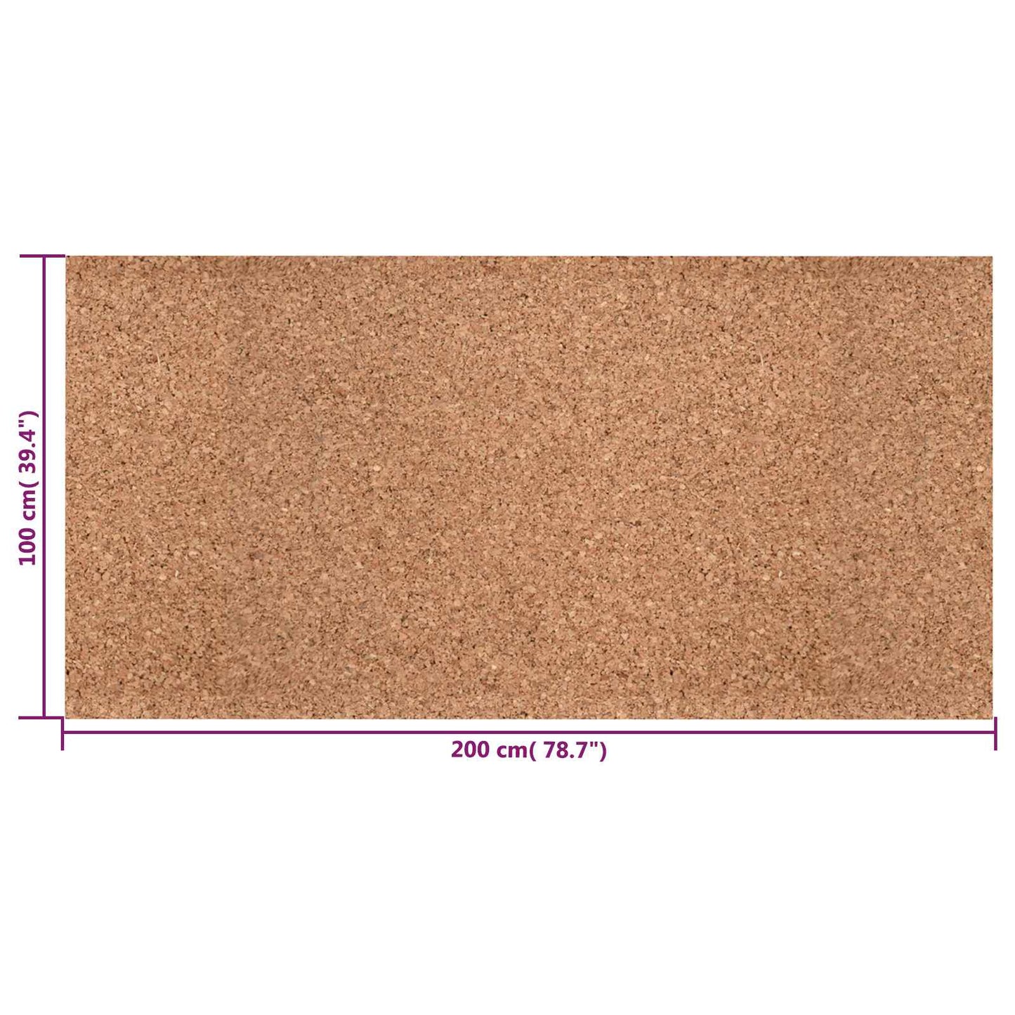 Cork Roll Brown 100 x 200 x 0.2 cm Cork
