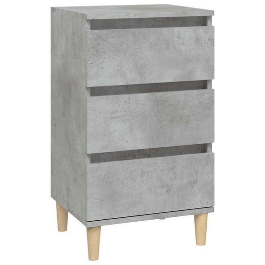 Bedside Cabinet Concrete Grey 40x35x70 cm Engineered Wood