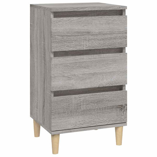 Bedside Cabinet | Grey sonoma | Engineered wood | Medium