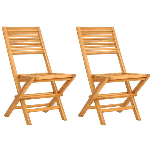Folding Chairs 2 pcs 47x62x90 cm Solid Wood Teak