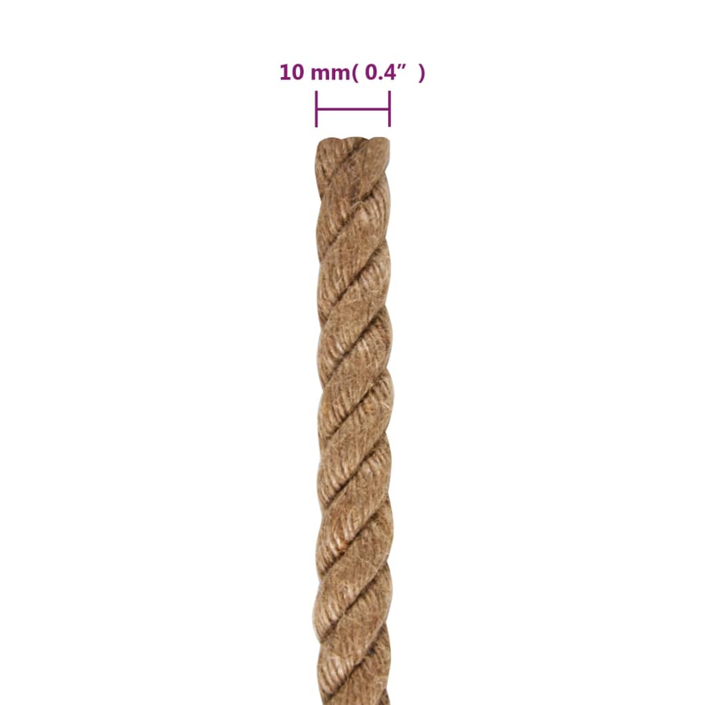 Jute Rope 1 mm Natural 100% Tossa jute